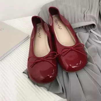 Модные женские туфли с бантом на плоской подошве, сандалии на плоской подошве, модные новые женские туфли для балета, повседневные удобные туфли-лоферы Mujer Brand Red Zapatillas 36 бежевый