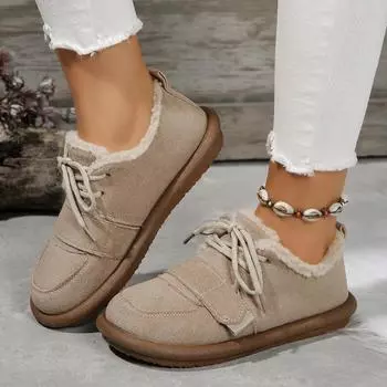 Модные женские туфли с низким верхом, повседневные, удобные, женские туфли 2024 года с перекрестной шнуровкой, ретро, низкие туфли на плоской подошве 35 верблюд