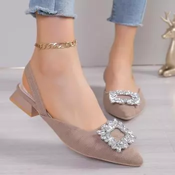 Модные женские туфли с острым носком, дизайнерские туфли, однотонные вязаные туфли, повседневные дышащие балетки, женские мокасины, лоферы Zapatos De Mujer 35 коричневый