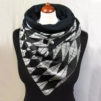 Модные женские туфли Soild Dot Printing Button Soft Wrap Повседневные теплые шарфы Шали