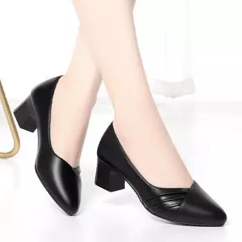 Модные женские туфли Zapatos De Mujer, симпатичные, удобные, весна-лето, черные туфли на квадратном каблуке для офиса, женские, повседневные, элегантные, для вечеринок 35 бежевый