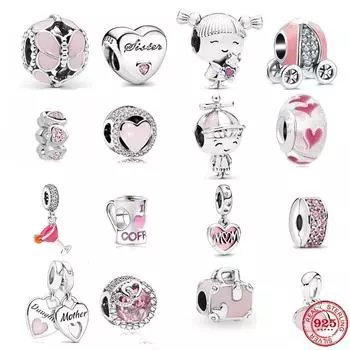 Модные женские украшения из бисера из стерлингового серебра