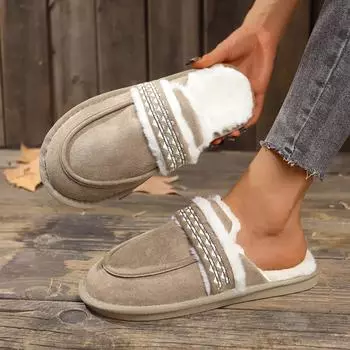 модные женские уличные тапочки весна/осень, повседневные туфли на платформе с круглым носком для женщин в корейском стиле, на низком каблуке, без застежек, мюли 2024 36 чёрный