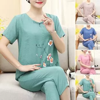 Модные женские верхние брюки с круглым вырезом и средней талией, быстросохнущие 2XL темно-зеленого