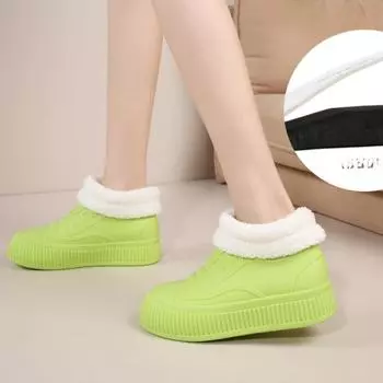 Модные женские водонепроницаемые и нескользящие резиновые сапоги 36 белый