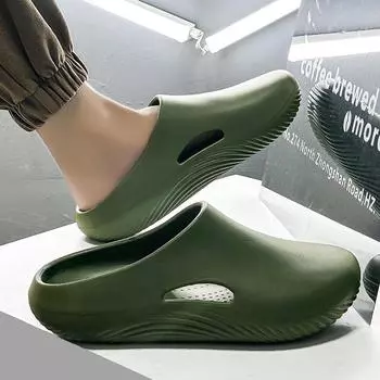 Модные женские водонепроницаемые поварские туфли мужские тапочки для пар садовые сандалии удобные тапочки рабочие уличные туфли для рыбалки 40 бежевый