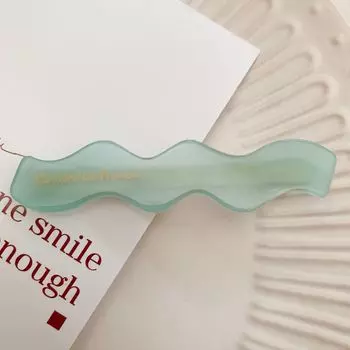 Модные женские заколки для волос Элегантные волнистые ацетатные заколки для волос Заколки для волос для девочек Однотонная заколка для волос Аксессуары для волос Заколка для волос Новинка