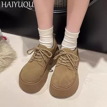 Модные женские замшевые ботильоны на плоской подошве для зимы, дизайнерские повседневные ботинки для ходьбы, женские 2025 года, тренд, новые зимние удобные ботинки Mujer 35