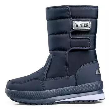 Модные женские зимние ботинки, нескользящие, водонепроницаемые, зимние, легкие, уличные, ботильоны, женская обувь на платформе, толстые, плюшевые, зимние ботинки 36