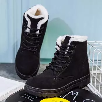 Модные женские зимние ботинки, новые женские зимние ботинки, зимняя обувь для женщин, теплые женские хлопковые ботинки 785 5 красный
