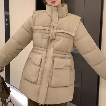 Модные женские зимние пальто, толстые теплые парки, свободная верхняя одежда, женские куртки M чёрный