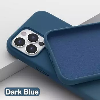 Модные жидкие силиконовые чехлы для iPhone 13, 12, 11, 14 Pro Max, мини-чехол для телефона 7, 8 Plus, XS XR SE, противоударный мягкий чехол, аксессуары For iPhone 12 Mini