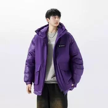 Модные зимние новые трендовые брендовые пуховики свободные повседневные универсальные модные куртки и топы M