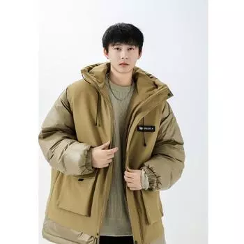 Модные зимние новые трендовые брендовые пуховики свободные повседневные универсальные модные куртки и топы M