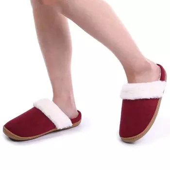 модные зимние плюшевые тапочки Shevalues для женщин, домашние тапочки с мягкой подошвой, меховые тапочки для дома, теплые, уютные, пушистые тапочки, нескользящие, резиновая подошва, слайдеры 37-38 (23-23.5cm) серый