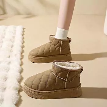 Модные зимние сапоги из кашемира с высоким верхом, женские зимние сапоги, хлопковая обувь, теплая обувь 36 белый