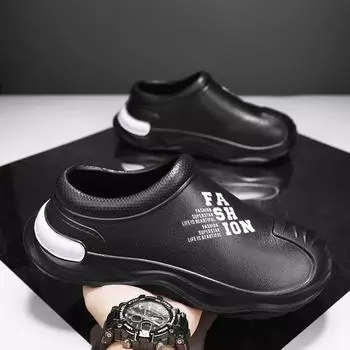 Модные зимние тапочки PARZIVAL для дома и улицы, мужские рабочие туфли на толстой подошве, теплые сандалии, нескользящие мужские хлопковые сандалии, водонепроницаемая обувь для поваров 40 хаки