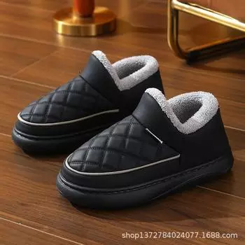 Модные зимние теплые бархатные зимние ботинки мужские плюшевые утепленные уличные ботинки нескользящие износостойкие повседневные хлопковые туфли 36-37 розовый