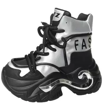 модные зимние теплые меховые толстые мотоциклетные ботинки на платформе новые женские панк-сапоги с толстой подошвой армейские ботинки женские осенние кожаные ботинки на щиколотку женские 35 розовый