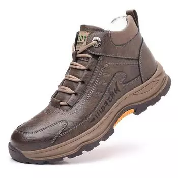 Модные зимние теплые шерстяные ботинки для мужчин, дизайнерские повседневные высокие кроссовки из мягкой подошвы, модные однотонные хлопковые туфли на платформе для мужчин 38