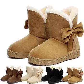 Модные зимние женские ботинки, супер теплые зимние сапоги, женские замшевые ботильоны для женщин, зима 37-38 коричневый