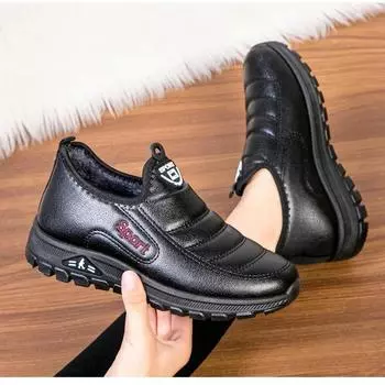 Модные зимние женские ботинки, унисекс, зимние ботинки, теплые водонепроницаемые ботильоны, женская мягкая обувь, повседневная обувь, новые мужские ботинки 36