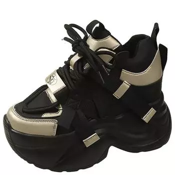 модные зимние женские толстые теплые кроссовки из кожи повседневная обувь на танкетке 10 см сапоги на платформе Chaussures Femme Plush Dad Sneaker 34 розовый