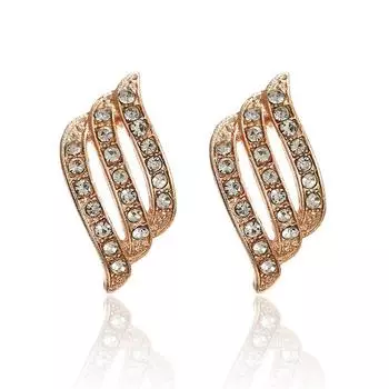 Модные золотые серьги в корейском стиле, простые серьги-капли с кристаллами для женщин, свадебные украшения, обручальные серьги, женские подарки золотой