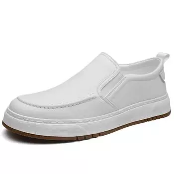 МодныеНовые дизайнерские туфли на платформе из кожи для мужчин Деловая мода Повседневные мужские кроссовки на платформе Весна-Осень Лоферы Мужские 38