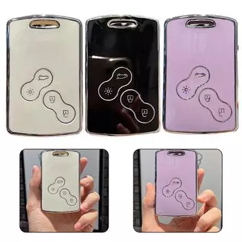 Модный 1 чехол для автомобильного ключа для Renault Megane 2008-2016 чёрный