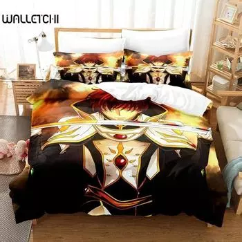 Модный 3D-принт аниме Код Гиас комплект постельного белья односпальный двуспальный двуспальный комплект постельного белья для подростковой спальни домашний текстиль 70x133cm 2pcs