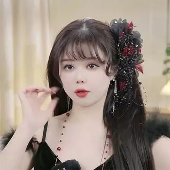 Модный элегантный перо цветок жемчужная кисточка акула клип женский головной убор аксессуары для волос украшения A1