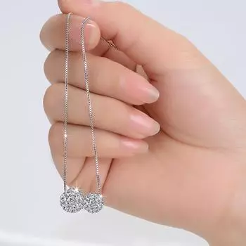 Модный элегантный темпераментный комплект цепочек с двойным ожерельем женский однослойный короткий свитер цепочка ключичная цепочка подарок для подруг Copper