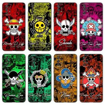 Модный аниме One Piece логотип чехол для телефона Samsung A12 A22 A31 A32 A50 A51 A70 A71 A72 A11 A21S A02S A10S A20S A30S A52 S 5G Samsung A02