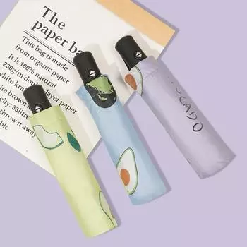 Модный автоматический зонт оптом, складной зонт с защитой от ультрафиолета, черный клей, дождь, солнце, двойного назначения