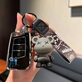 Модный автомобильный дистанционный ключ чехол с полным покрытием держатель оболочки брелок для VW Volkswagen Magotan Passat B8 для Skoda Superb A7 аксессуары