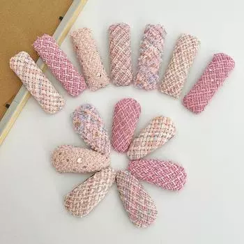 Модный аксессуар для волос, шерстяная боковая заколка, заколка для девочек, заколка для волос, розовая сладкая заколка, Bb 7*3cm