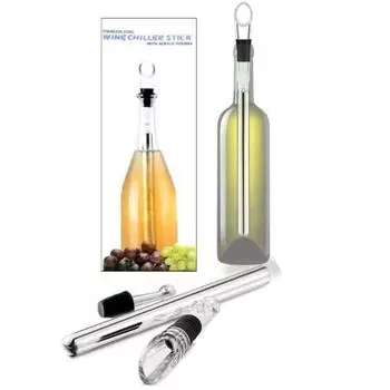 Модный без запаха, быстрозамораживаемый, экологически чистый, красный, белый, охлаждающая палочка для шампанского, набор для разлива вина, товары для дома, набор для охлаждения вина серебряный