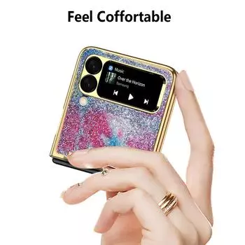 Модный блестящий чехол-держатель для телефона Samsung Galaxy Z Flip 4 Flip3 Flip4 5g Flip 3 Zflip4 Складной защитный чехол for Samsung Z Flip 4