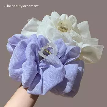 Модный большой двухслойный бант, коготь для волос, коготь для волос для женщин и девочек, корейские заколки для волос, зажим для хвоста, аксессуары для волос, головные уборы