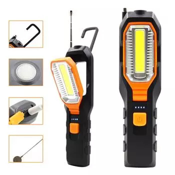 Модный браслет COB LED USB зарядка магнитная инспекционная лампа фонарик ремонт автомобиля рабочий свет one size