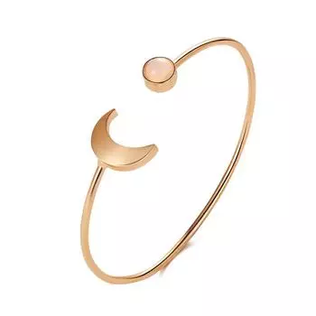 Модный браслет цвета луны и солнца, браслет со звездами и солнцем, индивидуальные женские аксессуары ADM серебряный