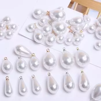 Модный браслет для вечеринки своими руками 10/14/16/18 мм, имитация жемчуга, овечий глаз, кулон, брошь, яркая капля воды, 5 шт., ожерелье, серьги 6*10mm