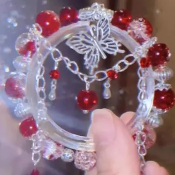 Модный браслет из бисера серебряного цвета, подвеска-бабочка, женские тренды, ювелирные изделия для вечеринок, аксессуары, подарки