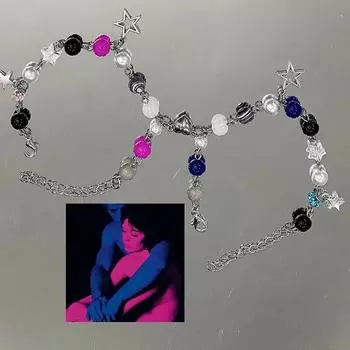 Модный браслет из бисера со звездами, одинаковые браслеты для девочек, Y2k, эстетика, вечерние ювелирные аксессуары, подарки