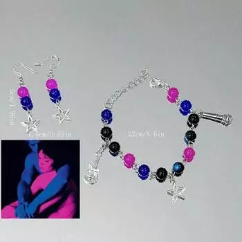 Модный браслет из бисера со звездами, одинаковые браслеты для девочек, Y2k, эстетика, вечерние ювелирные аксессуары, подарки