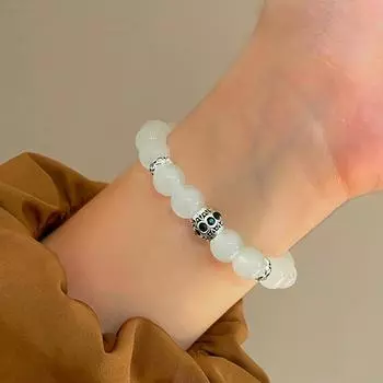 Модный браслет из циркониевых бусин, инкрустированных бриллиантами, круглый браслет из эластичной веревки с бусинами, подарок на праздничную вечеринку для девочки