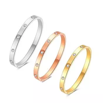 Модный браслет из нержавеющей стали Unfade браслет золотой