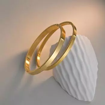 Модный браслет из титановой стали с гладкой пряжкой для женщин: Прочный, стильный и устойчивый к выцветанию Standard Size