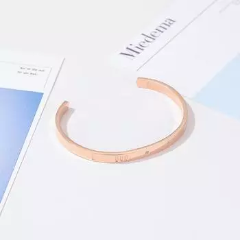 Модный браслет из титановой стали Tongler открывает C-образные эрозированные римские цифры